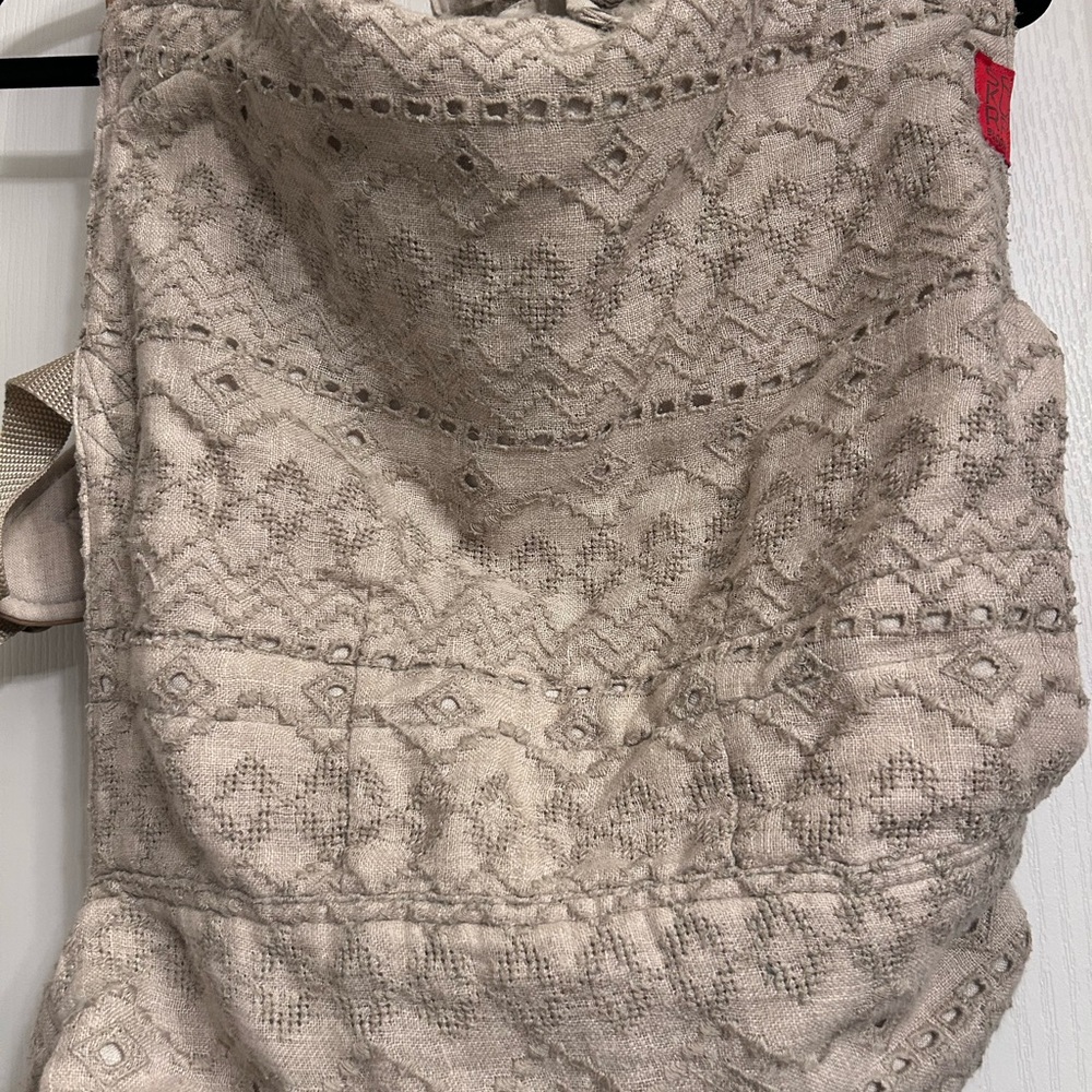 Natural eyelet sakura bloom scout beautiful leather baby/toddler Carrier